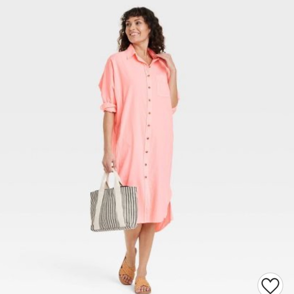 Long Sleeve Button-Down Shirtdress - Universal Thread™ - Picture 3 of 6